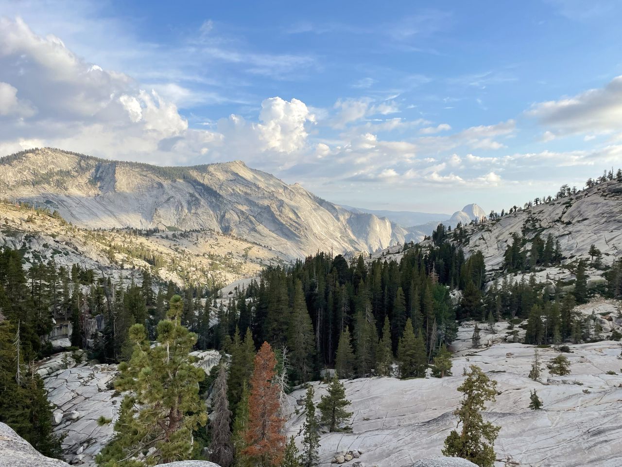 View of Clouds Rest from Olmstead Point