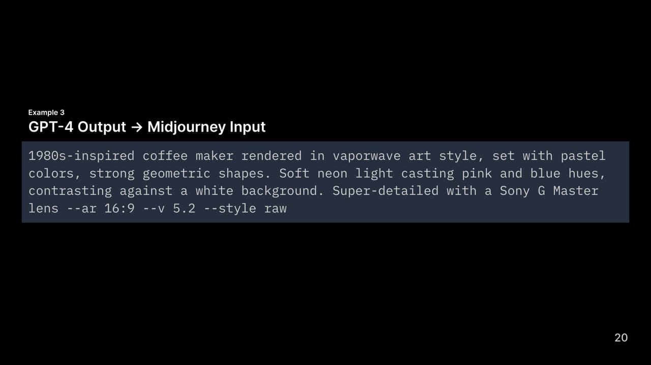 ChatGPT-expanded prompt for a vaporwave coffee maker
