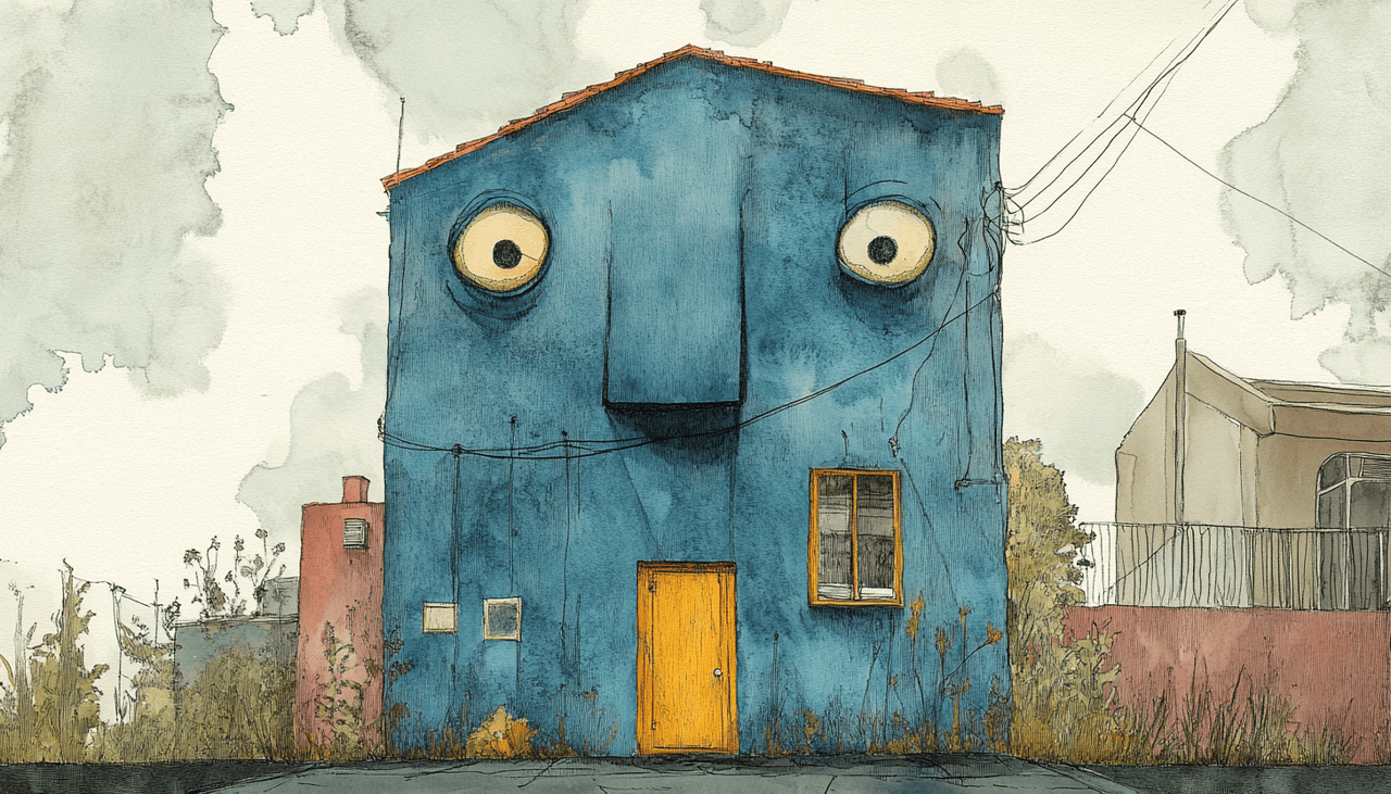 Giant Face Houses
