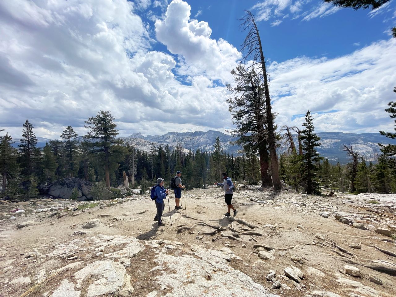 The trail near May Lake.