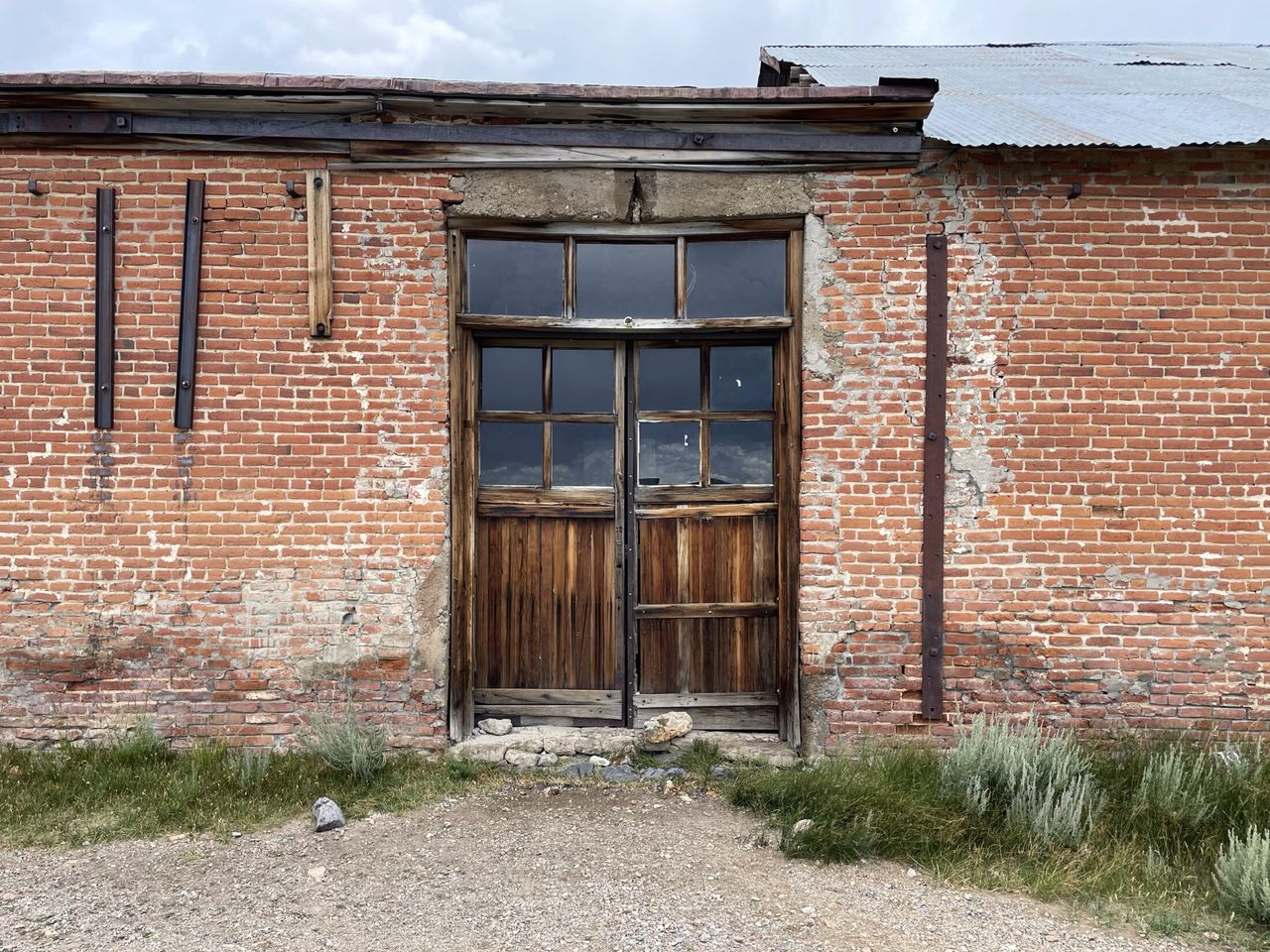 One of the few brick buildings in Bodie.
