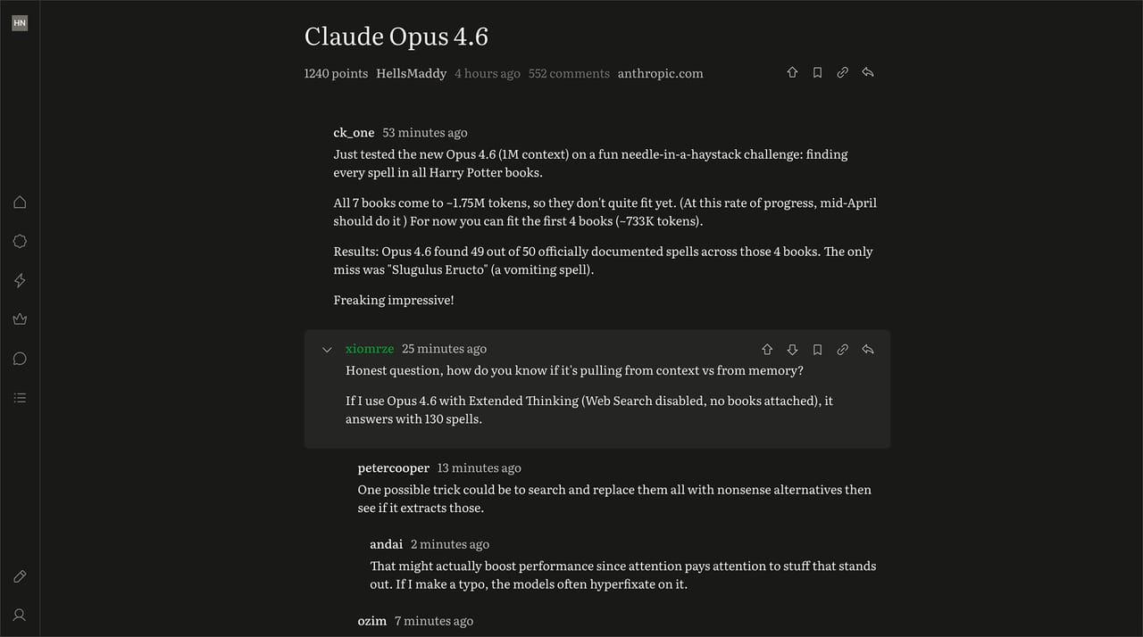 Zen Hacker News with the Sand Dark theme
