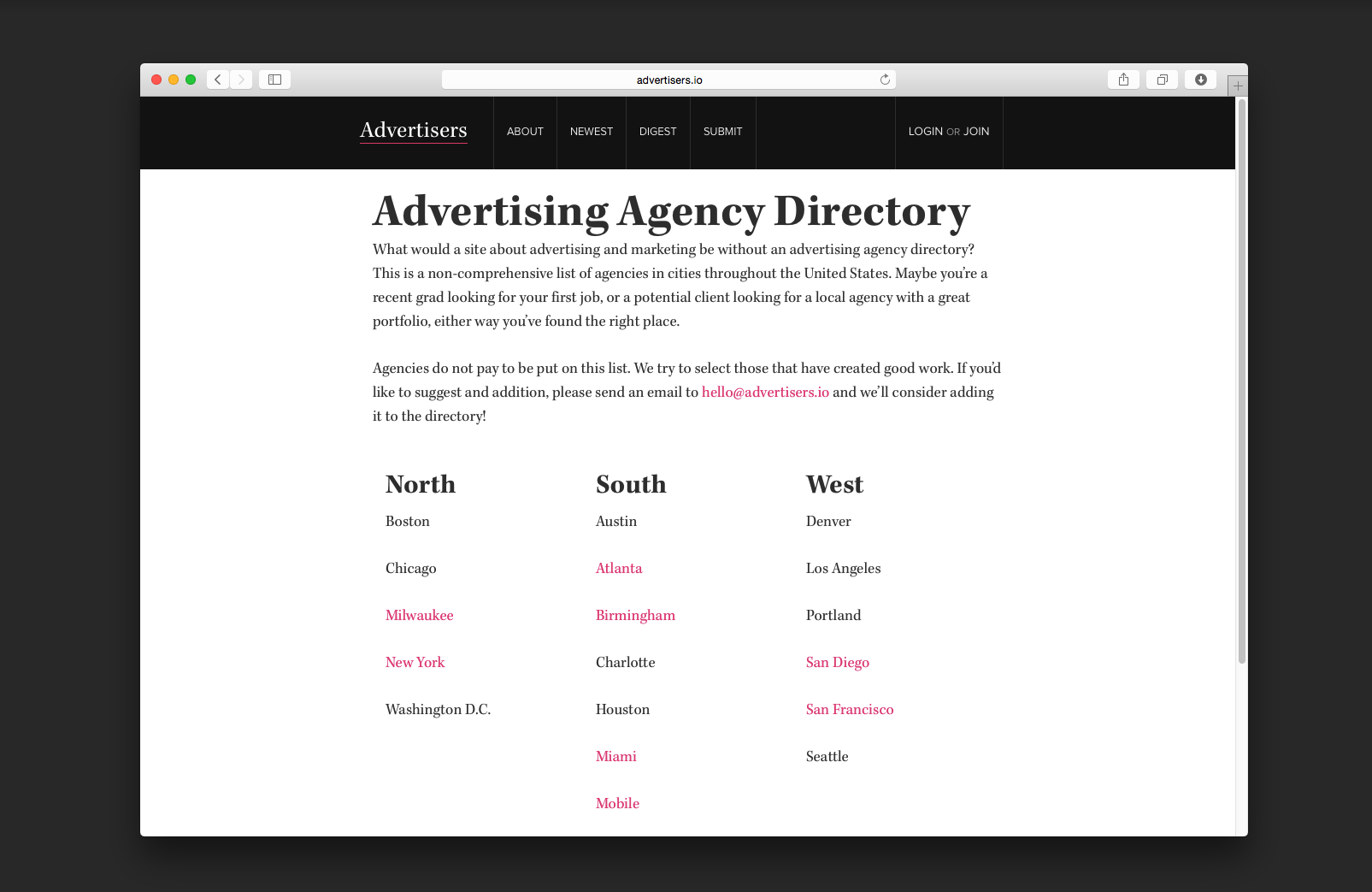Advertising Agency Directory
