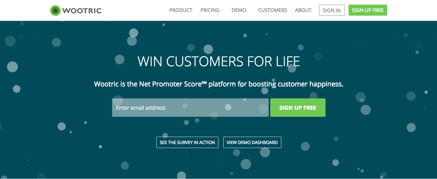 Wootric Net Promoter Score Software