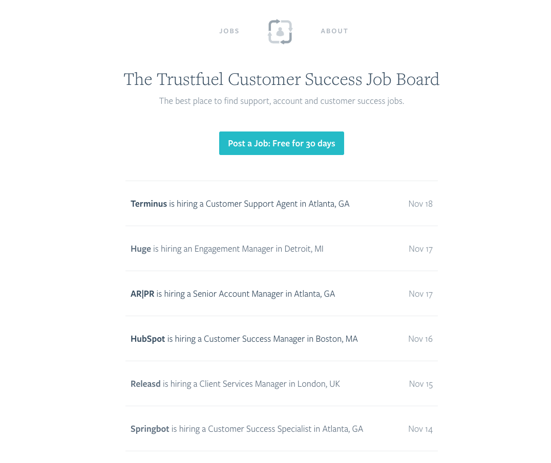 Customer Success Job Board