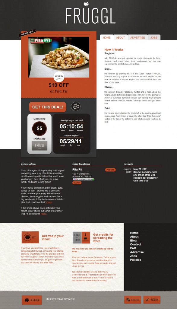FRUGGL Website