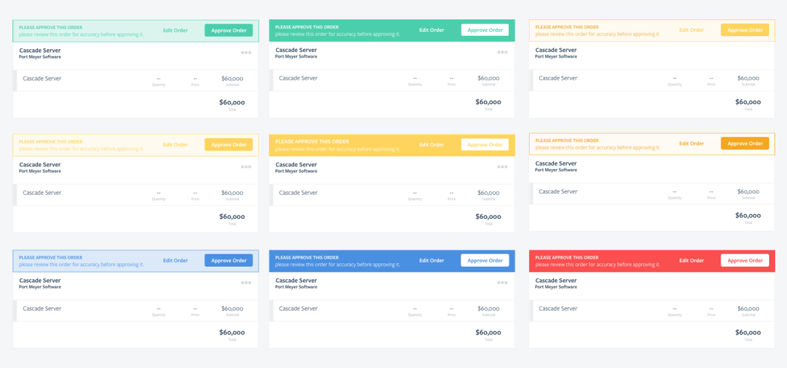 Order Approval Concepts
